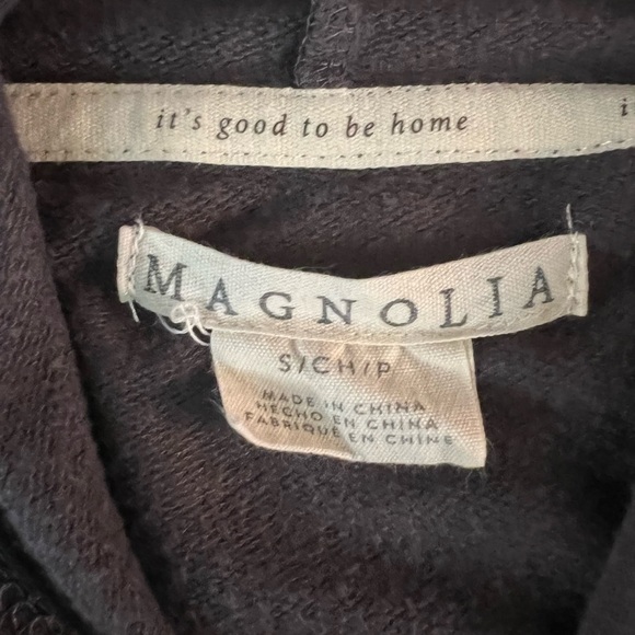 MAGNOLIA WOMENS GRAY LIGHTWEIGHT HOMEBODY PULLOVER HOODIE OVERSIZED SMALL - Picture 10 of 11
